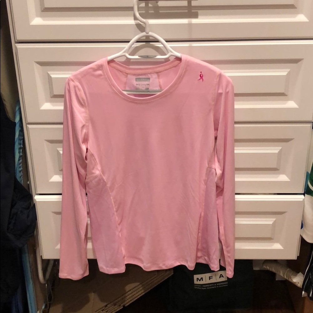 New Balance Long sleeve breast cancer shirt